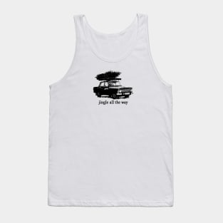 Vintage Car with Christmas Tree Tank Top